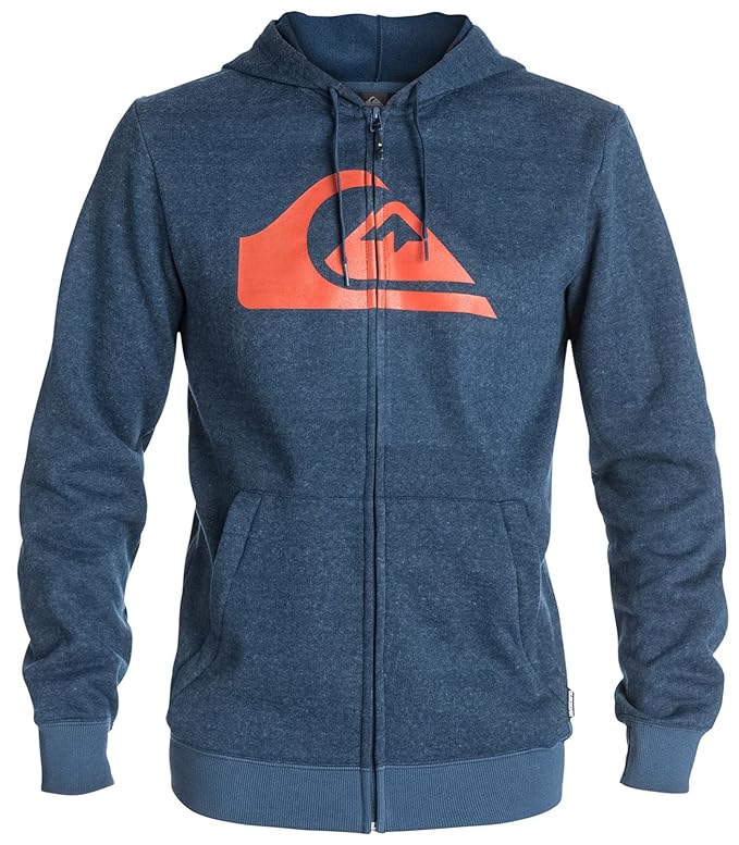 Quiksilver Mens M&W ZipUp Hoodie ZipUp Hoodie Blue L