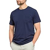 Fishers Finery Men's Soft Cotton Modal Crew Neck Pocket Tee
