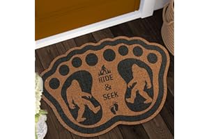 Haigoo Sasquatch Doormat Outdoor Indoor, 30"x18" Funny Sasquatch Rug Non Slip Welcome Mats for Front Door, Sasquatch Gift for Men Women, Durable Door Mats for Outdoor Entrance Home Entry Mat
