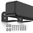 HomeMount Universal Soundbar Wall Mount - Adjustable Sound bar Mounts Mounting Shelf Stand Bracket for Fire TV/Samsung/TCL Channel Home Theater/LG/Vizio/Polk Audio/Klipsch/Insignia/JBL/Sony Sound Bars