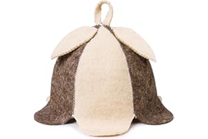 ASKOLD Wool Sauna Hat White Gray Colors Sauna Hat Finnish | Ukraine Sauna Hat Wool - Russian Banya Hat for Men Sauna Hat for Men Sauna Hats