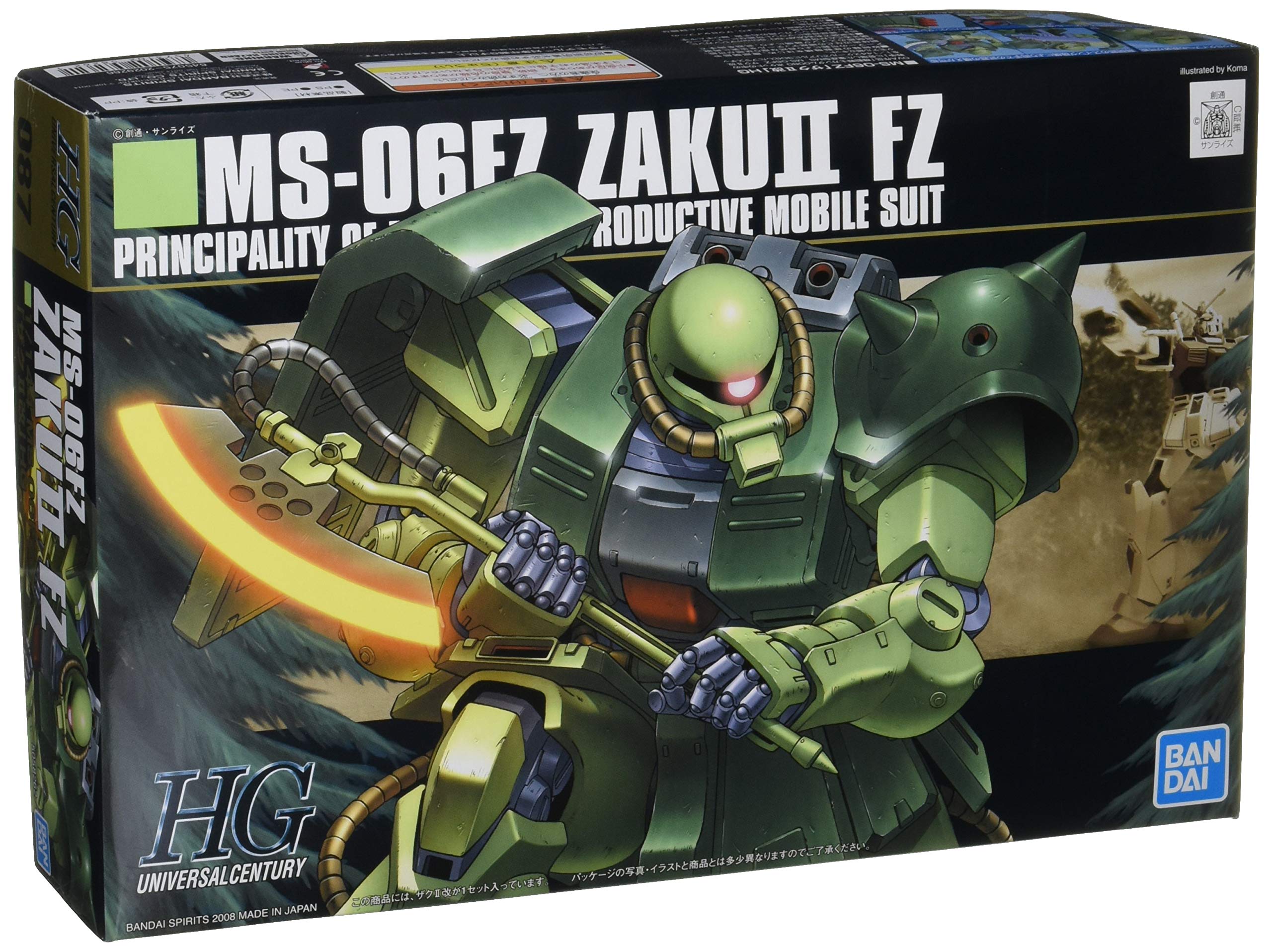 Bandai Hobby - HGUC - 1/144 HGUC Zaku Ii Kai