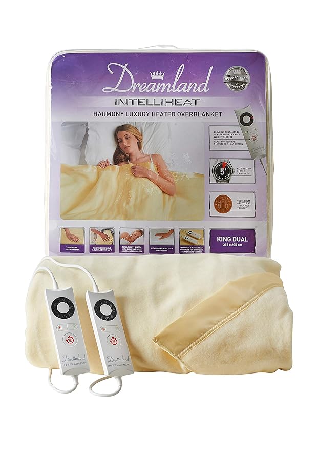 Dreamland Electric Blanket, Cream, 180 x 180 cm Amazon.co.uk Kitchen