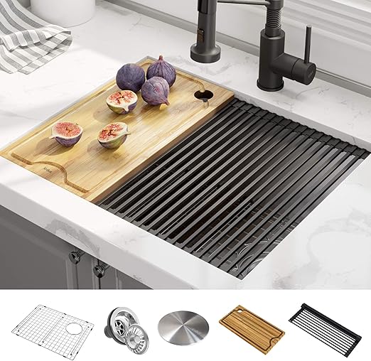 Kraus Kwu111 23 Kore Workstation 23 Inch Undermount 16 Gauge