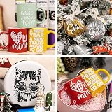 TECKWRAP Glitter Vinyl 12x12 10 Color Assortment Permanent Adhesive Sheets view 6