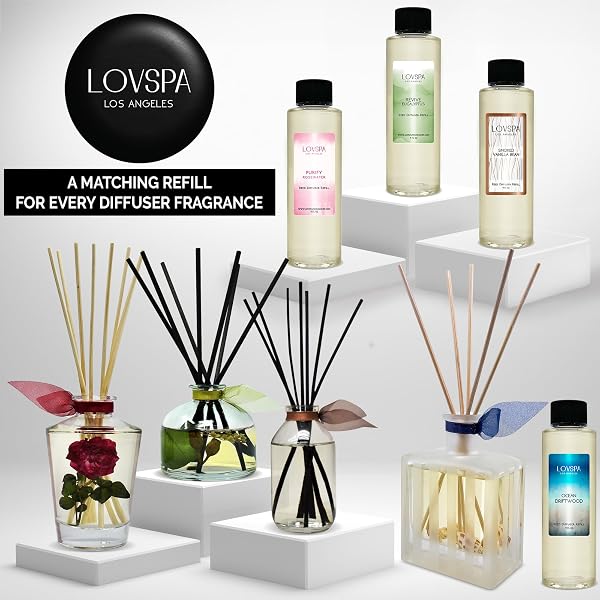 LOVSPA BIRCHWOOD PINE REED DIFFUSER SET, LIVING ROOM DECOR, HOME FRAGRANCE