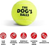 The Dog's Balls Dog Tennis Balls Medium 6 Pack Yellow Non Abrasive Felt view 2