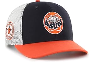 47 MLB Homerun Cooperstown Adjustable Snapback Mesh Trucker Hat, Adult One Size Fits All