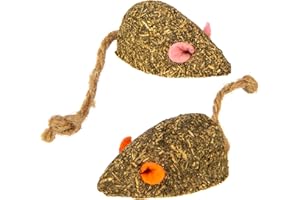 SmartyKat Instincts 2-Pack HappyNip Mouser Mayhem Compressed Catnip & Silvervine Cat Toys - Natural, 2-Pack