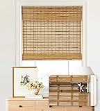 LazBlinds No Tools No Drill Cordless Bamboo Roman