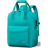 MIER Backpack Cooler 24 Cans Insulated Double Deck Soft Coolers Bag Lightweight Lunch Back Pack Women Men for Beach Travel Work Fishing,Teal