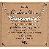 Kivosliviz Godmother Proposal Gifts for Women Baptism Mothers Bday Godmom Jewelry Godmother Necklace