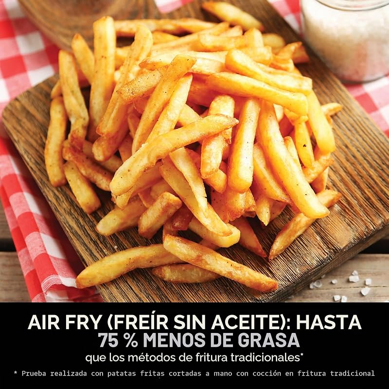 MAX PRO, Freidora de Aire sin Aceite, 6,2L, Piedra/Dorado