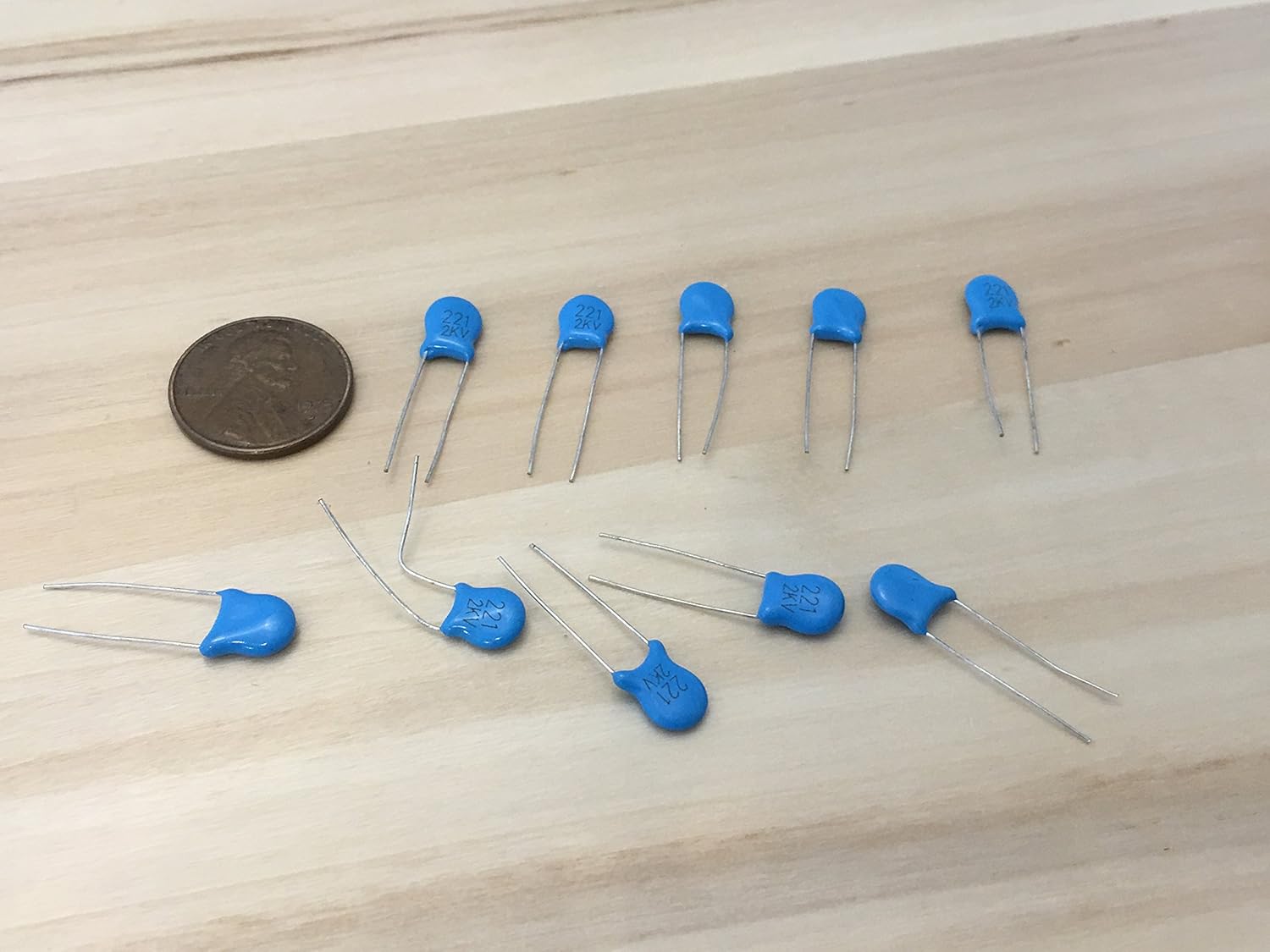 10 Pieces BLUE 472 4.7nF 1KV High Voltage Ceramic Disc Capacitors c33 ...