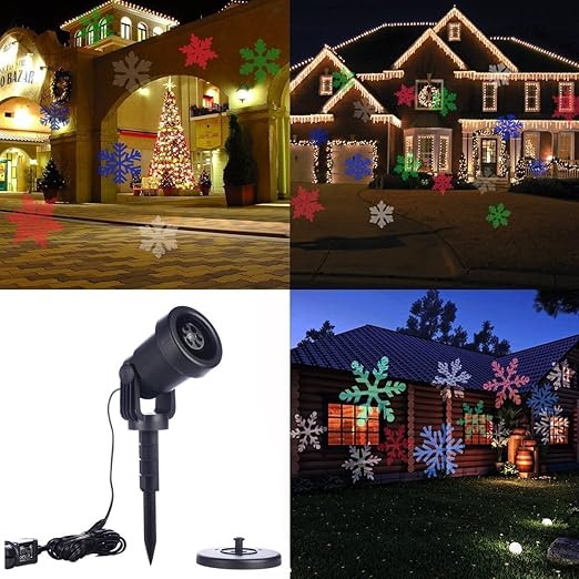 Proyector de Navidad, EONANT Foco de Copo de Nieve del ...