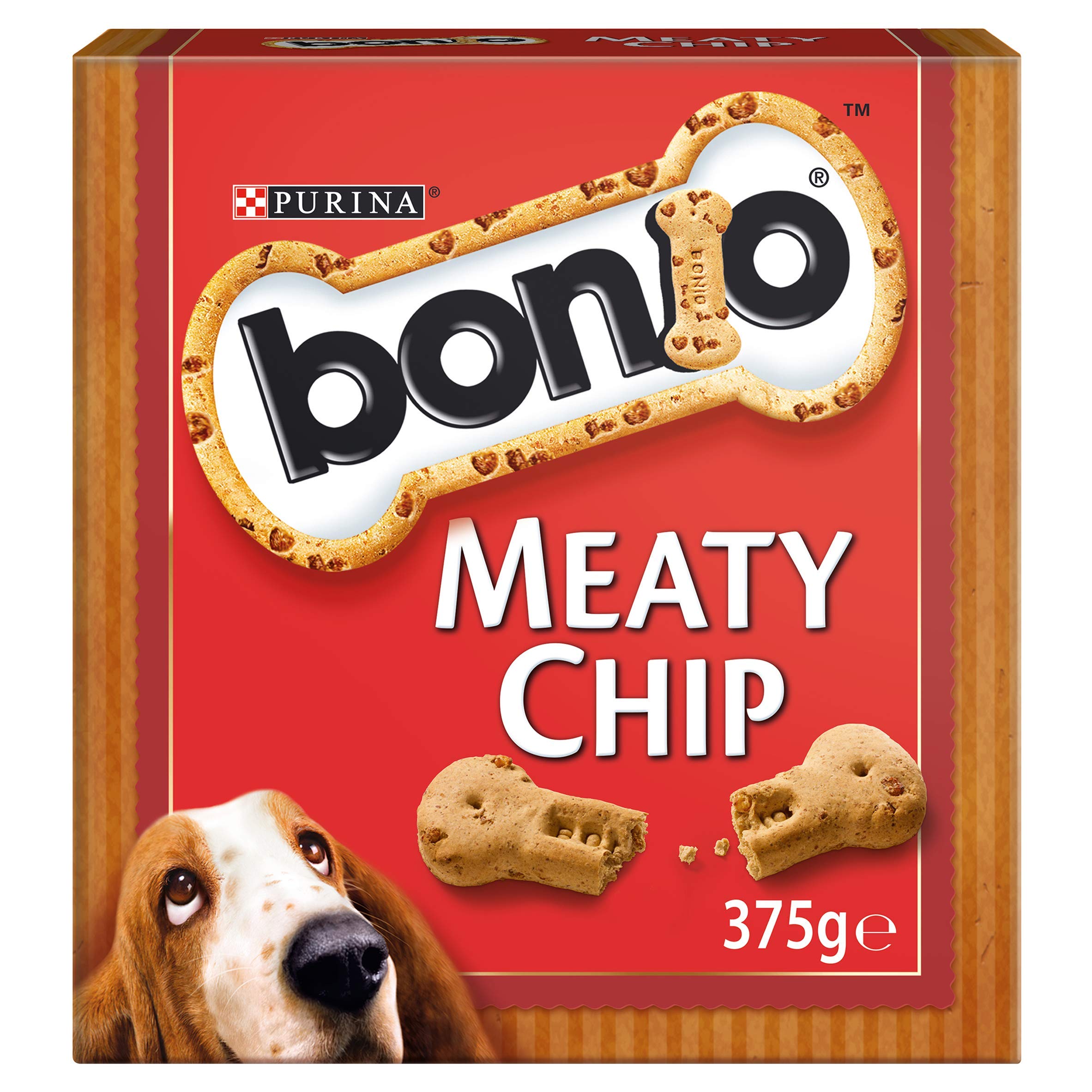 BONIO Meaty Chip Dog Biscuits 375g (Pack of 5)