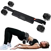 Exercise Hip Thrust Belt – Portable & Adjustable Glute Training Belt for Hip Thrusts, Squats & Glute Activation | Supports Dumbbells & Kettlebells for Gym & Home Workouts