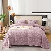 YUSOKI Queen Size Blanket Single Layer,Weight(4.4lb),370GMS-3D Stylish Design for Gift Home Decor (Rose Pink,90"x90")