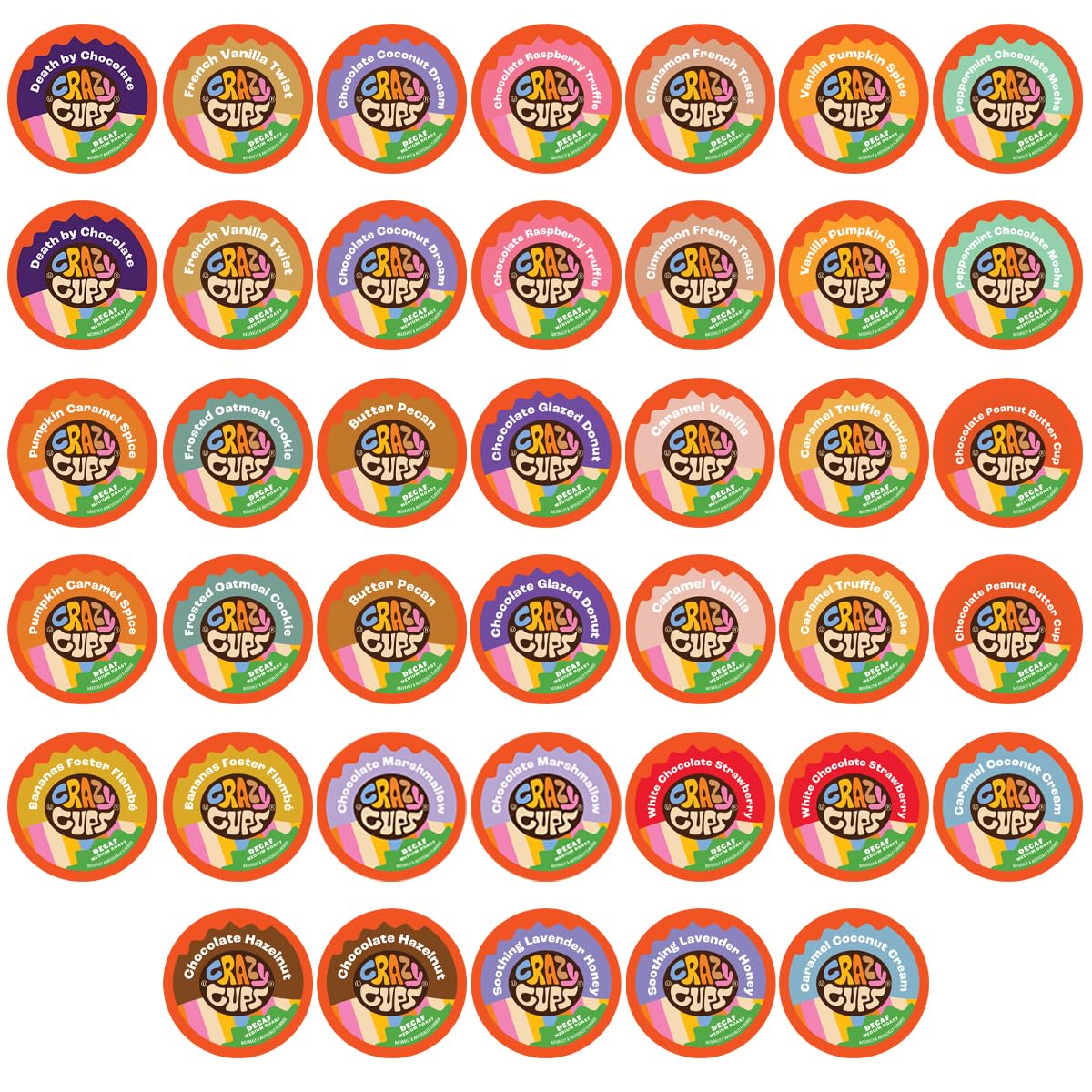 Crazy Cups Flavored Decaf Coffee, for the Keurig K Cups Coffee 2.0 ...