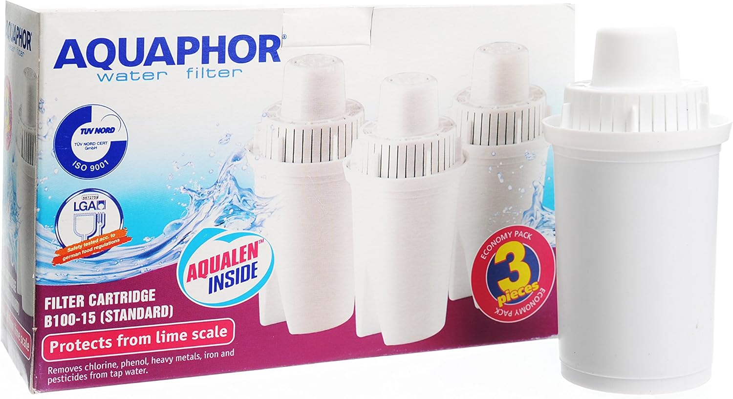 AQUAPHOR 3 x Replacement Water Filter Cartridge 15 from Amazon.co.uk Kitchen & Home