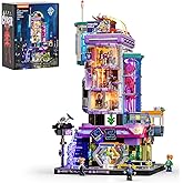 LUMIBRICKS Cyber Couture Galleria Building Set - Cyberpunk Neon City Future Style Toy with Light Kit for Home Decor - Amazing