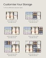 SONGMICS 8-Piece Underwear Drawer Organisers Set Slate Grey RUS08GY view 6