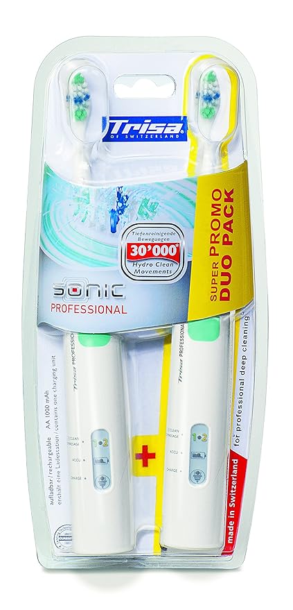 Trisa - : cepillo de dientes eléctrico duo sonic profesional