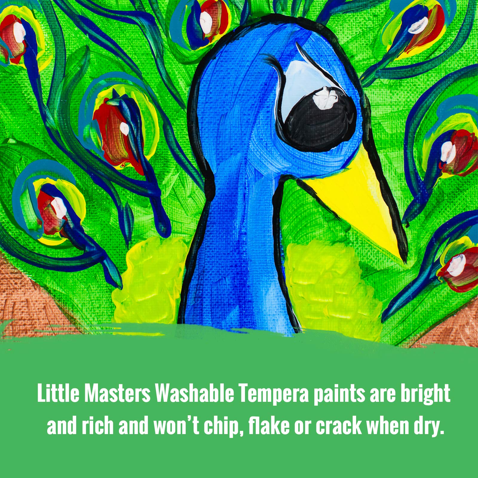 Handy Art Little Masters Washable Tempera Paint, 64 Fl Oz (Pack of 1), Blue