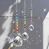 Set 3 Crystal Prisms Suncatchers for Window Hanging Rainbow Maker | Chakra Sun catcher Indoor Window Christmas Decorations Memorial Sympathy Gifts for Loss of Loved One