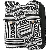 Tribe Azure Aztec Black White Woven Handmade Crossbody Hobo Women Shoulder Bag Sling Casual Large