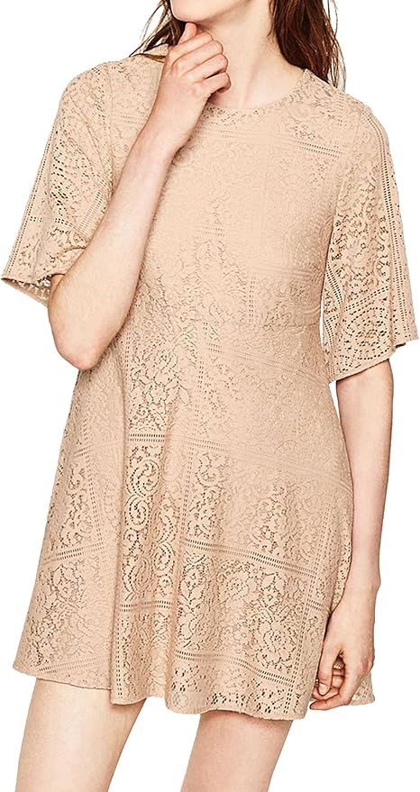 Amazon Zara Women S Lace Dress 7752 659 X Small ワンピース チュニック 通販