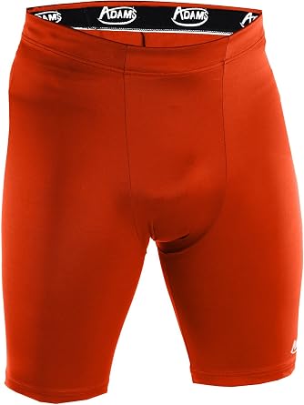 mens orange compression shorts