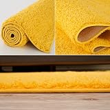 THE RUGS Living Room Rug Shaggy Soft 30 mm 60x110 cm Yellow view 5