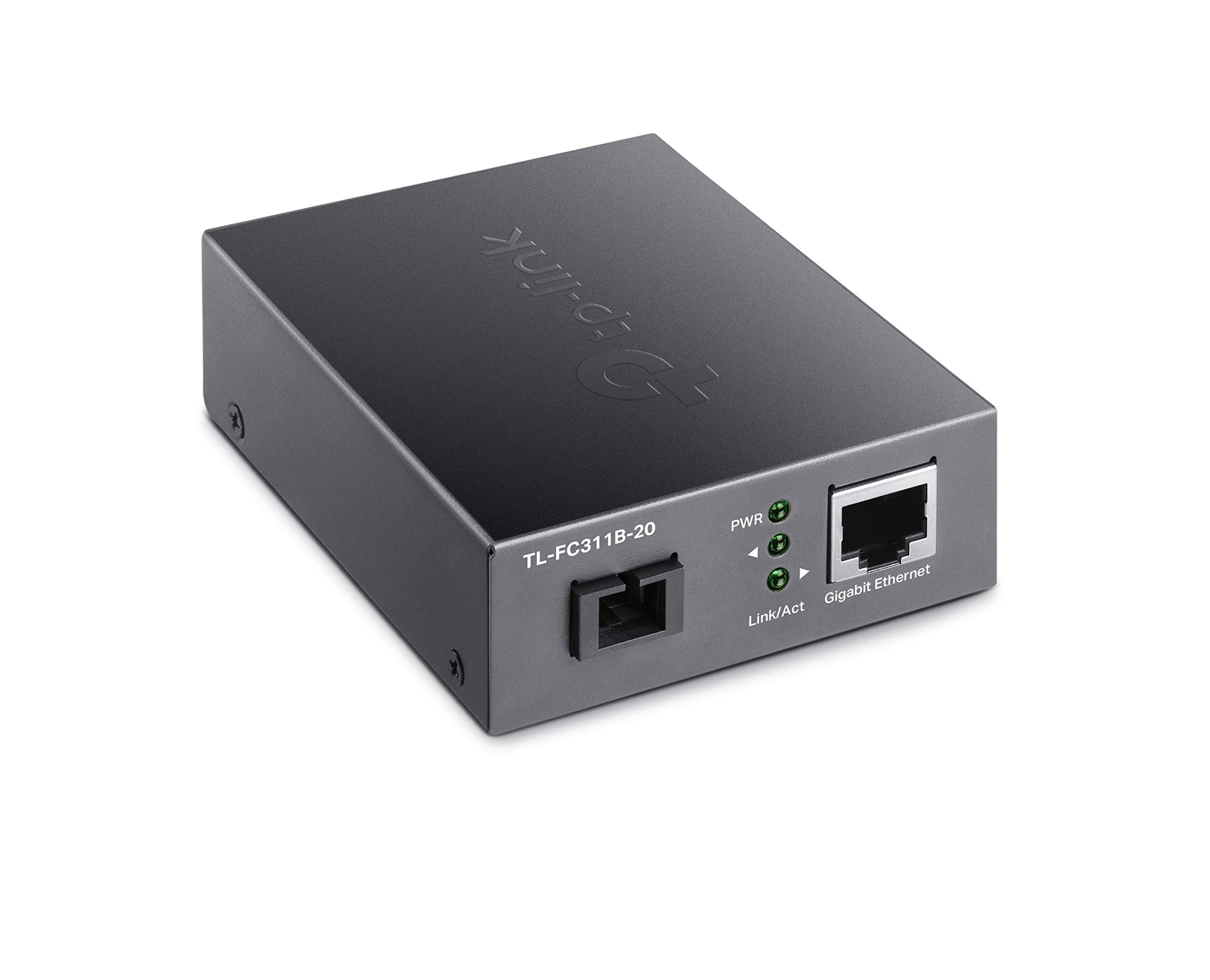 TP-Link Gigabit WDM Media Converter, Auto-negotiation, Extends fiber distance up to 20 km (TL-FC311B-20)
