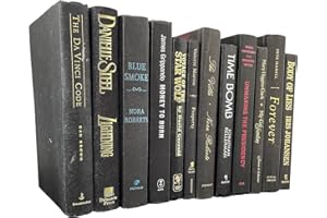 Modern Black Books by Color | Alston & Oak Real Hardback Books Home Decor | Bulk Bundle of Decorative Hardcovers for Bookshelf Interior Design of Homes, Offices, Weddings, or Set Props