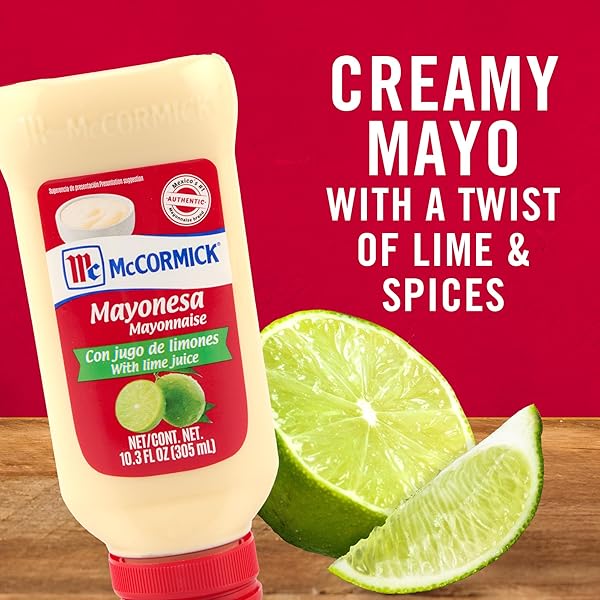 MCCORMICK MAYONESA (MAYONNAISE) WITH LIME JUICE, 10.3 FL OZ