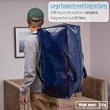 VENO 10 Pack Heavy-Duty Moving Bags Extra Large w/Straps & Zips, Blue view 7