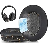 SOULWIT Cooling Gel Replacement Ear Pads for Sony WH-CH700N/MDR-ZX780/MDR-ZX770/MDR-10R Over-Ear Headphones, Earpads Cushion with High Density Foam - Black Gold