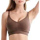 Mamaway Breezy Seamless Nursing Maternity Wireless Bra with Fixed Padding, Odorless, Stretchy for Pregnancy, Breastfeeding