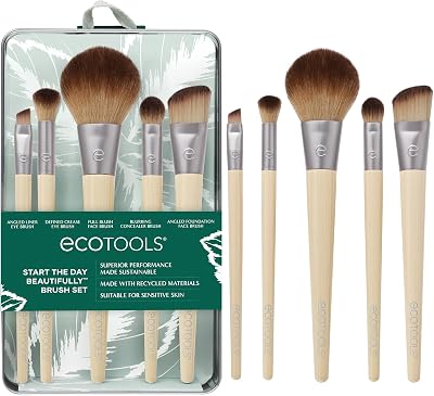 EcoTools 6 Piece Start The Day Beautifully Makeup Brush Set Eco-Friendly