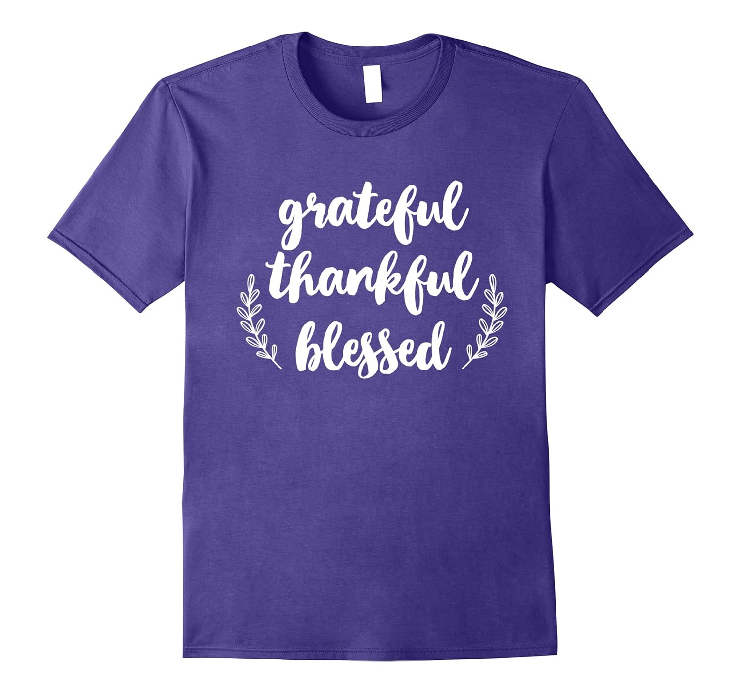 Grateful Thankful Blessed T-Shirt - Cute Thanksgiving Tee-Rose