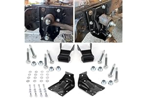 722-032 722-029 Rear Leaf Spring Hanger Bracket Shackle Kit Compatible with Chevy Silverado 1500 GMC Sierra 1500 1999-2013 Re