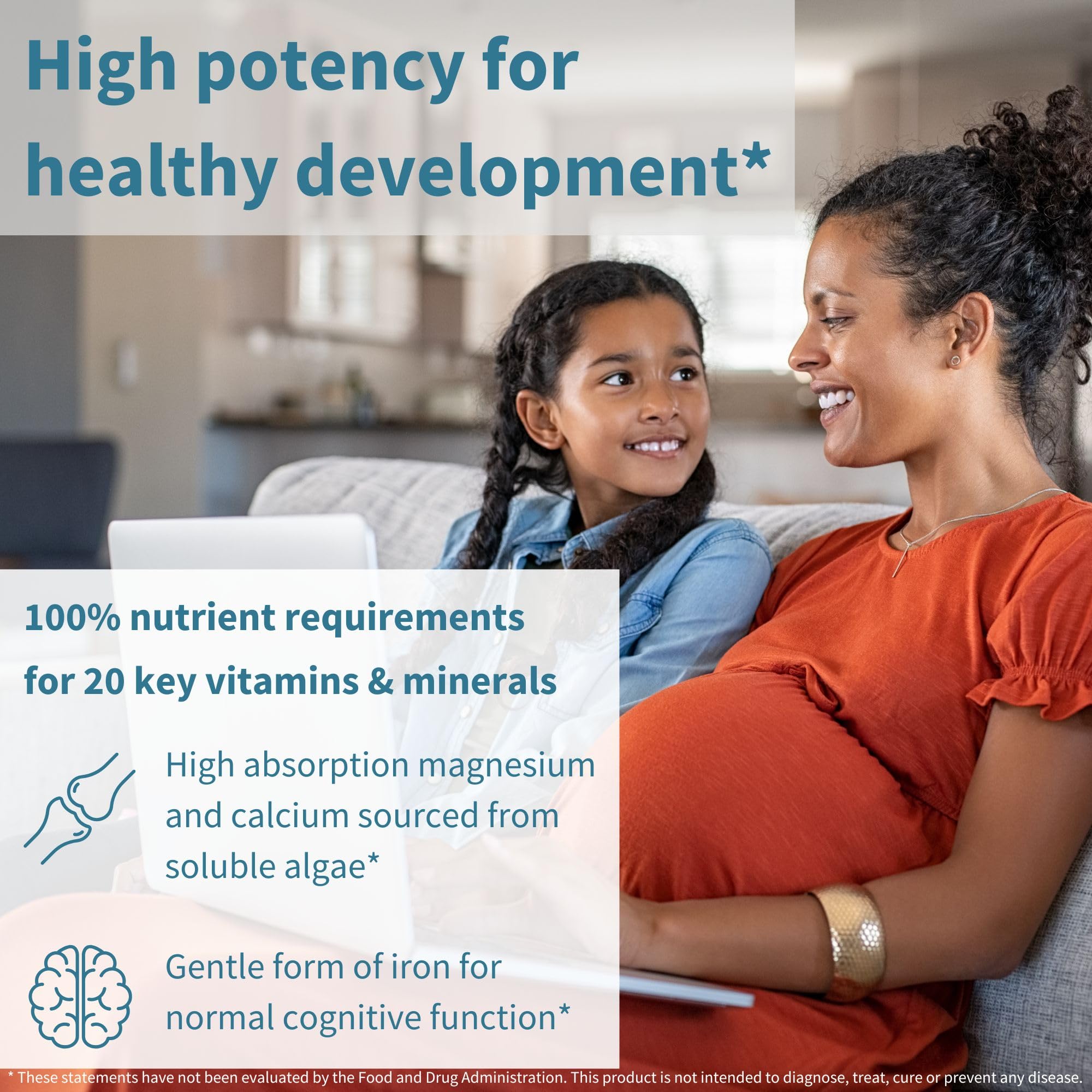 Igennus Methylated Prenatal Multivitamin for Women, Folate for MTHFR, High Absorption, Pure & Clean, Gentle Iron, Choline, Calcium & Magnesium, Vegan Pregnancy Vitamins, Halal, Non-GMO, 60 Tablets