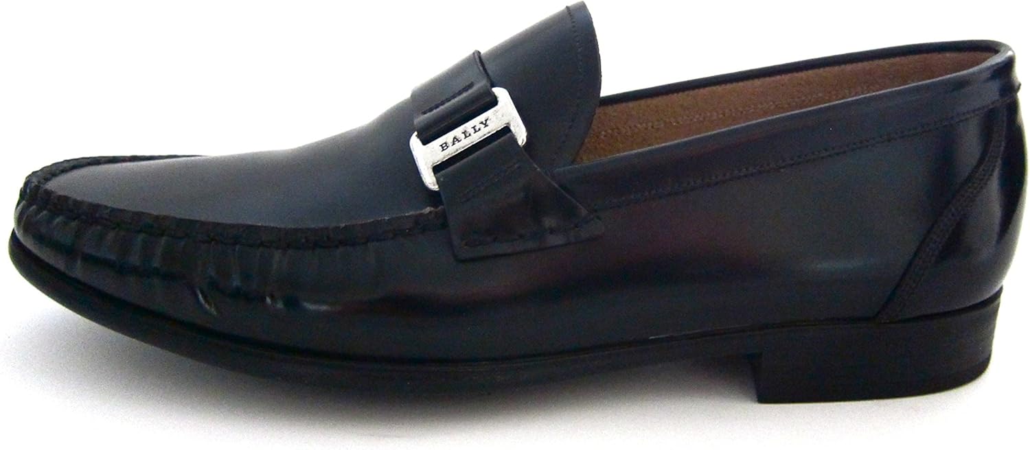 bally colbar leather loafers