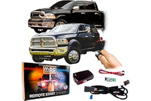 MPC Remote Start Kit Compatible with RAM 1500, 2500, 3500 2013-2017 & RAM 4500 2013-2016 || All Trims || Plug N Play Harness || Press OEM Key Fob 3X Lock to Start || USA Tech Support
