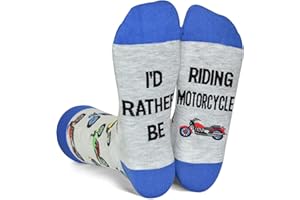 GOLIN Funny Socks Gift for Men, I'd Rather Be Hiking Golfing Fishing Camping Skiing Gaming Novelty Socks