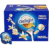 International Delight Creamer Singles, French Vanilla, 192 Count | Shelf-Stable, Pre-Portioned Single-Serve Pods, No Refrigeration Needed, Perfect for Home or Office, Add to Coffee &amp; Cold Brew