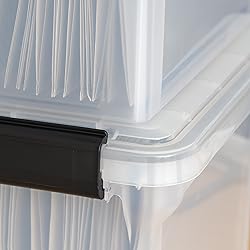 IRIS USA File Box WeatherPro File Organizer Plastic