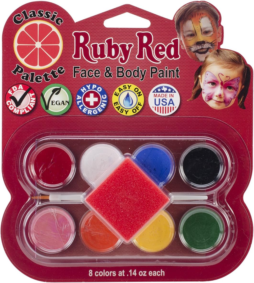 Ruby Red Face Paint Kit, Classic