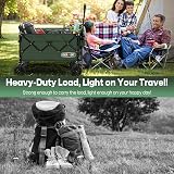 Overmont 200L Folding Festival Trolley on Wheels Green 330 lb Load Capacity view 8